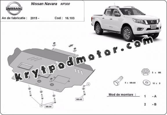 Kryt pod motor Nissan Navara NP300 - D23