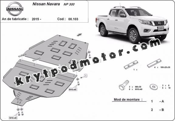 Kryt pod převodovka Nissan Navara NP300 - D23