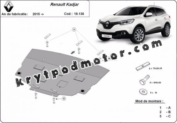 Kryt pod motor Renault Kadjar