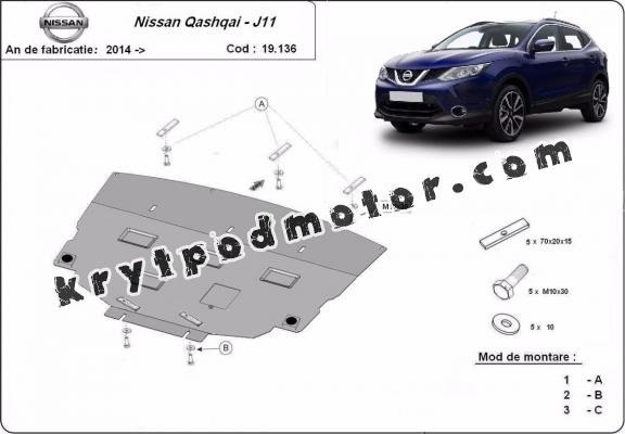 Kryt pod motor Nissan Qashqai J11