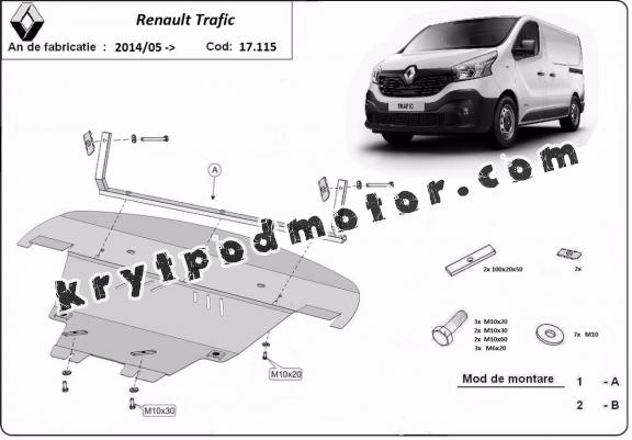 Kryt pod motor Renault Trafic