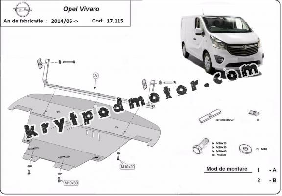 Kryt pod motor Opel Vivaro