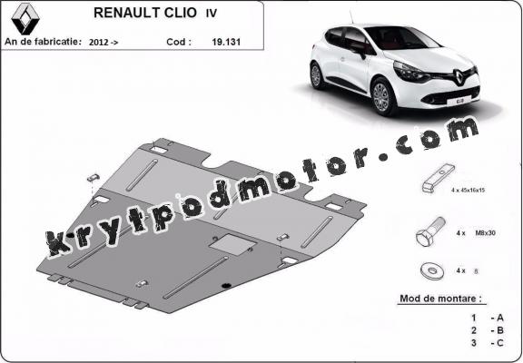 Kryt pod motor Renault Clio 4