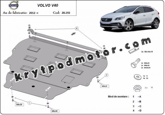 Kryt pod motor Volvo V40