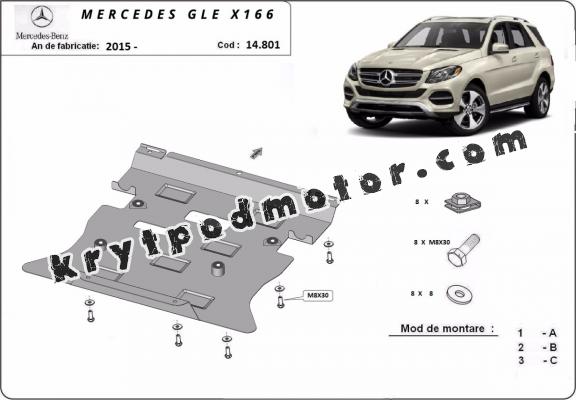 Kryt pod motor Mercedes GL X166