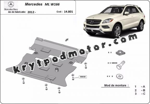 Kryt pod motor Mercedes ML W166