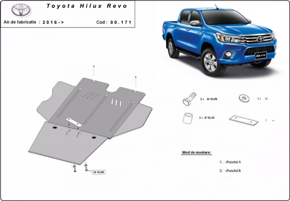 Kryt pod převodovka Toyota Hilux Revo
