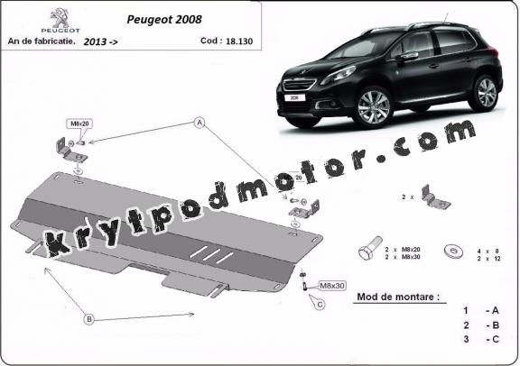 Kryt pod motor Peugeot 2008
