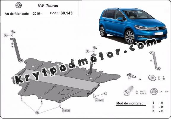 Kryt pod motor VW Touran -  ruční převodovka