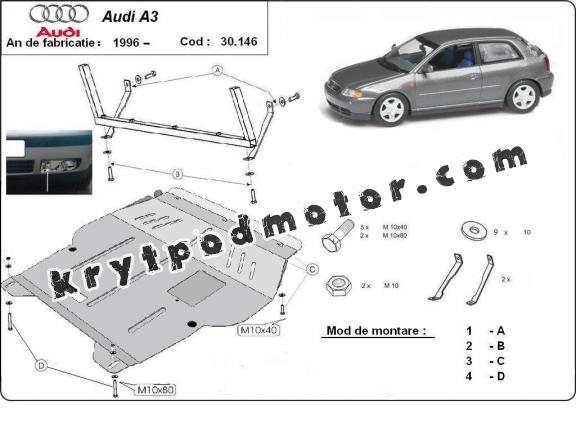 Kryt pod motor Audi A3