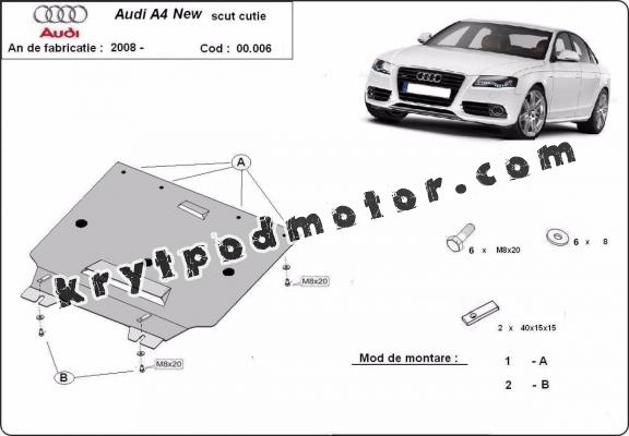 Kryt pod převodovka Audi A4 4 B8