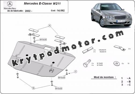 Kryt pod motor Mercedes E-Classe W211