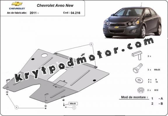 Kryt pod motor Chevrolet Aveo