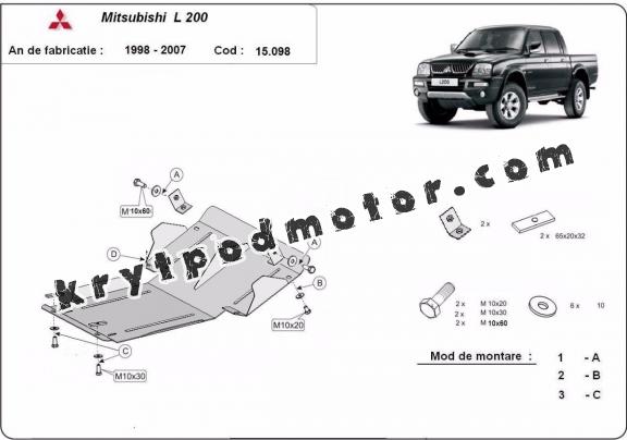 Kryt pod motor Mitsubishi L200