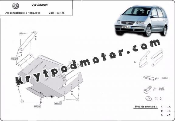 Kryt pod motor Volkswagen Sharan