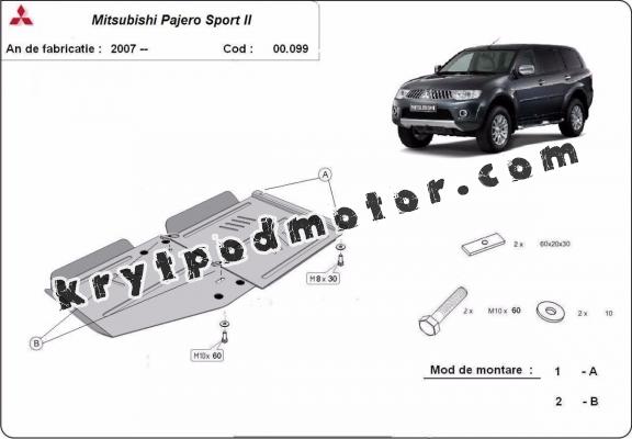 Kryt pod převodovka   Mitsubishi Pajero Sport 2