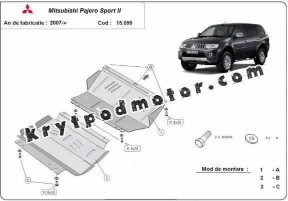 Kryt pod motor Mitsubishi Pajero Sport 2