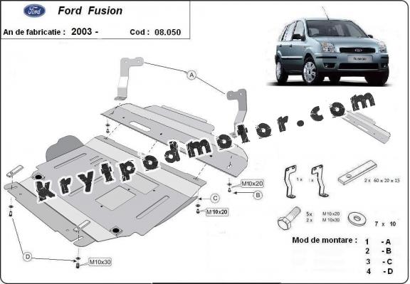 Kryt pod motor Ford Fusion