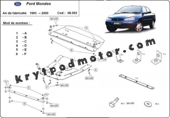 Kryt pod motor Ford Mondeo 1,2