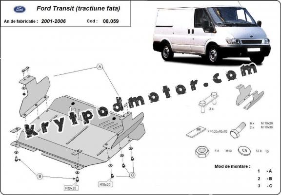 Kryt pod motor Ford Transit - FWD