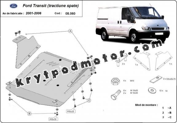 Kryt pod motor Ford Transit - RWD