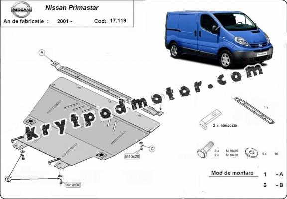 Kryt pod motor Nissan Primastar