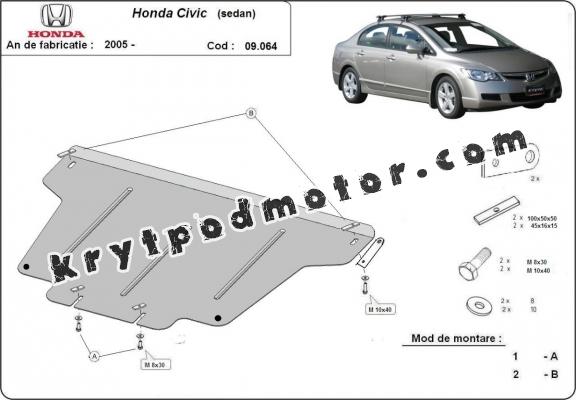 Kryt pod motor Honda Civic (berlin)