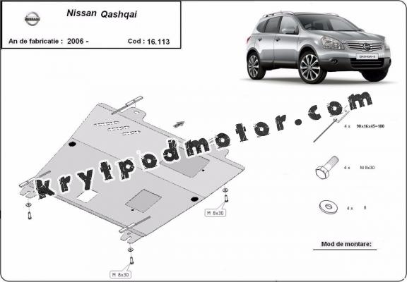 Kryt pod motor Nissan Qashqai