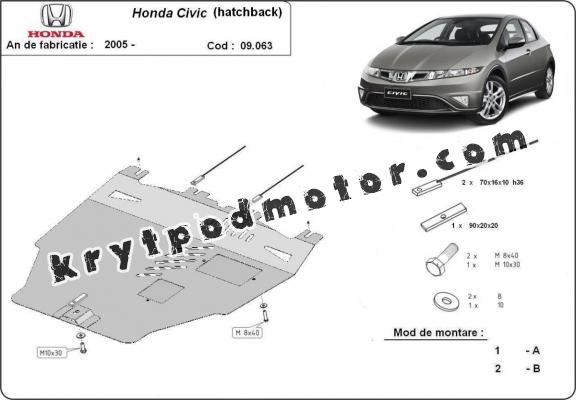 Kryt pod motor Honda Civic (hayon)