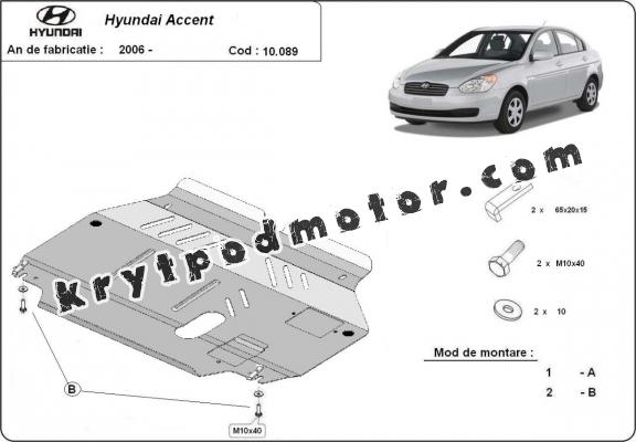 Kryt pod motor Hyundai Accent