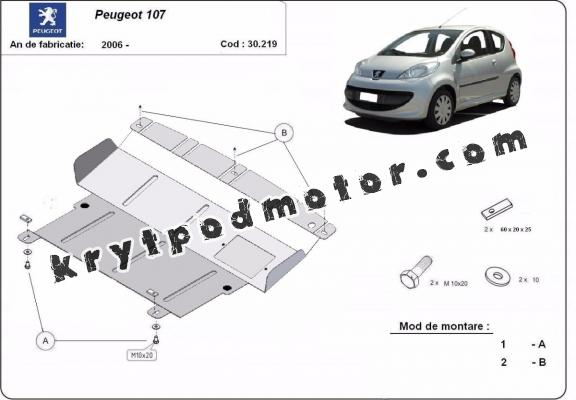 Kryt pod motor Peugeot 107