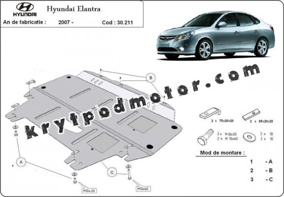 Kryt pod motor Hyundai Elantra 1
