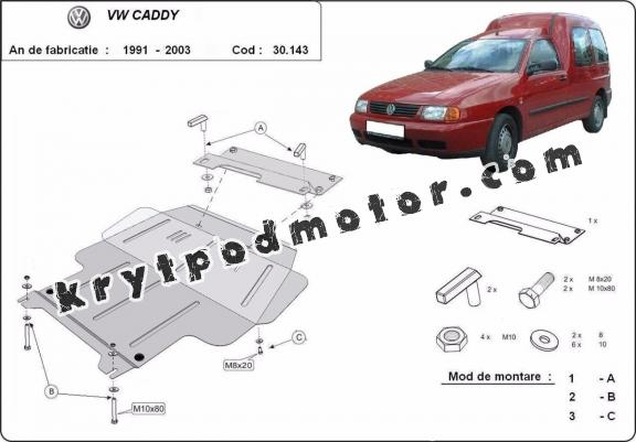 Kryt pod motor Volkswagen Caddy