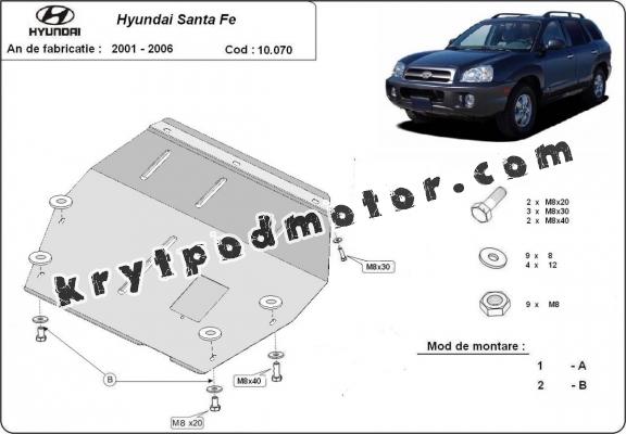 Kryt pod motor Hyundai Santa Fe