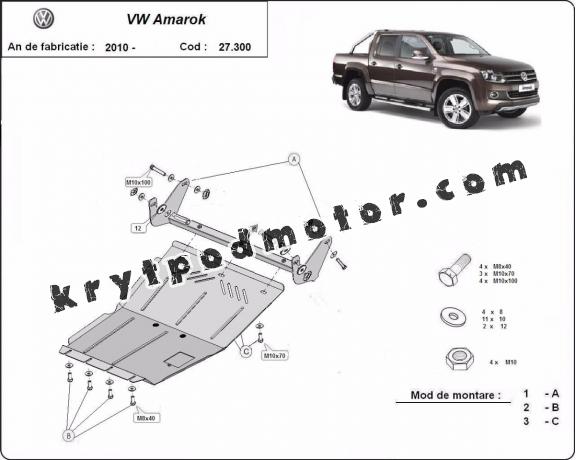 Kryt pod motor Volkswagen Amarok