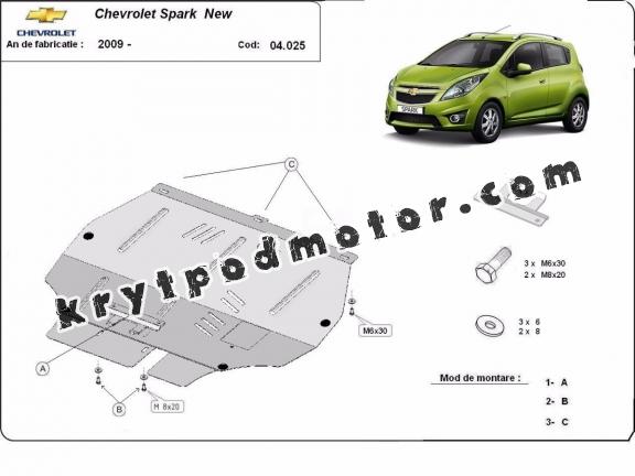 Kryt pod motor Chevrolet Spark