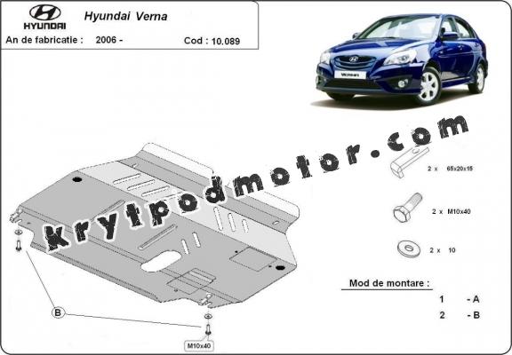 Kryt pod motor Hyundai Verna