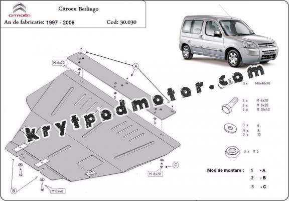 Kryt pod motor Citroen Berlingo