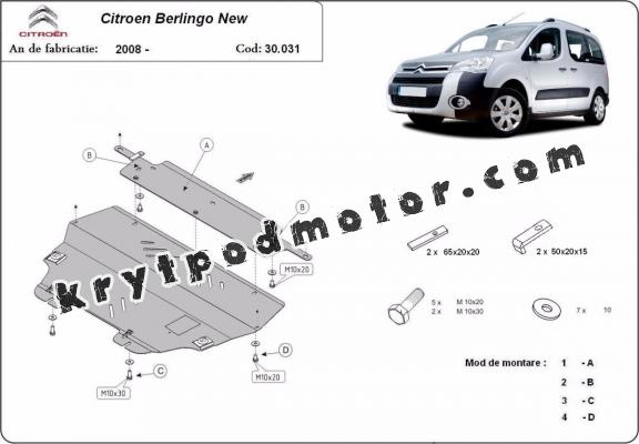 Kryt pod motor Citroen Berlingo