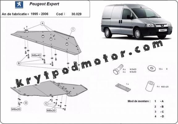 Kryt pod motor Peugeot Expert