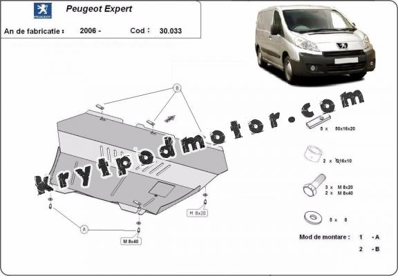 Kryt pod motor Peugeot Expert