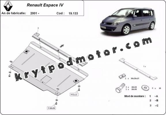 Kryt pod motor Renault Espace 4