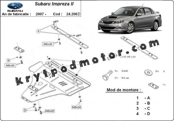 Kryt pod motor Subaru Impreza diesel