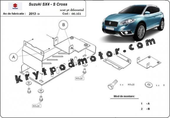 Kryt pod diferenciál Suzuki S-Cross - 4WD