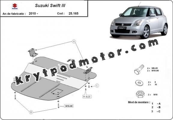 Kryt pod motor Suzuki Swift 3