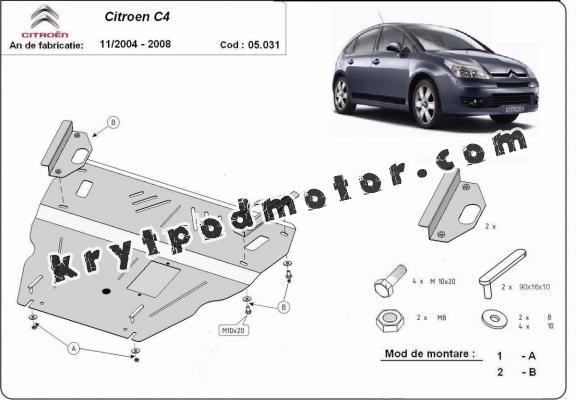 Kryt pod motor Citroen C4