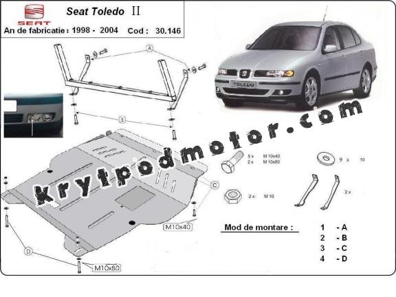 Kryt pod motor Seat Toledo 2