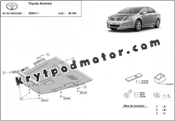 Kryt pod motor Toyota Avensis