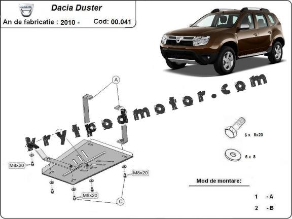 Kryt pod diferenciál Dacia Duster