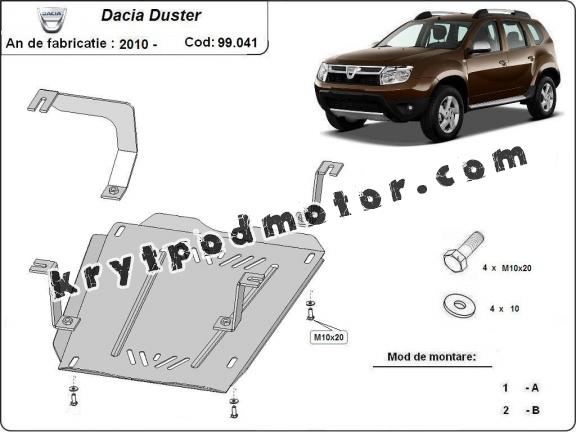 Kryt pod nádrž Dacia Duster